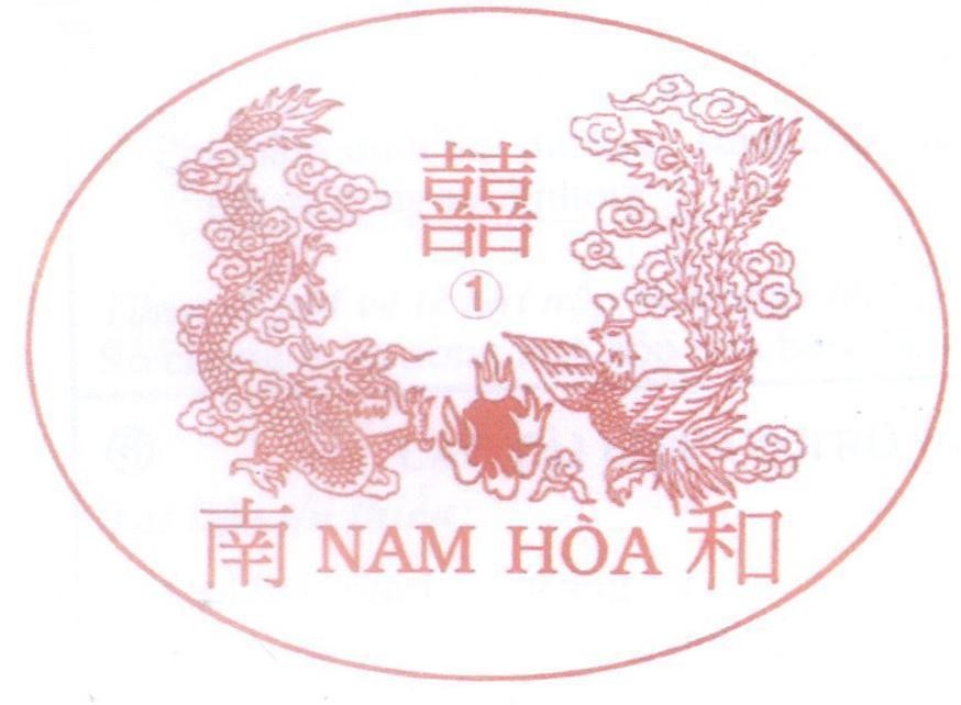 Mẫu nhãn hiệu Nam Hoà [song hỷ]