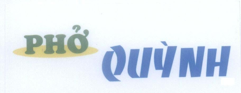 Mẫu nhãn hiệu Phở Quỳnh