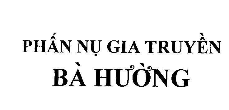 Mẫu nhãn hiệu Phấn Nụ Gia Truyền Bà Hường