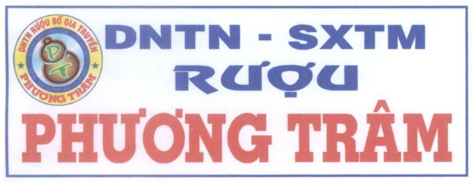 Mẫu nhãn hiệu DNTN rượu bổ gia truyền PHƯƠNG TRÂM DNTN - SXTM rượu PHƯƠNG TRÂM