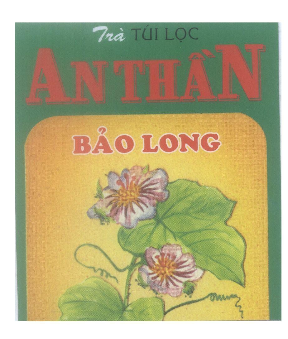Mẫu nhãn hiệu Trà túi lọc An Thần Bảo Long