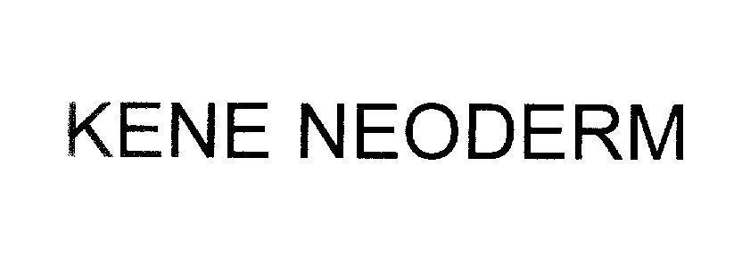 Mẫu nhãn hiệu KENE NEODERM