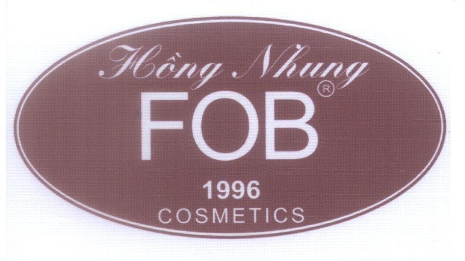 Mẫu nhãn hiệu FOB Hồng Nhung 1996 COSMETICS