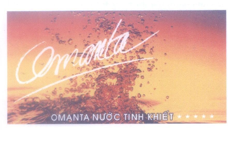 Mẫu nhãn hiệu Omanta OMANTA nước tinh khiết