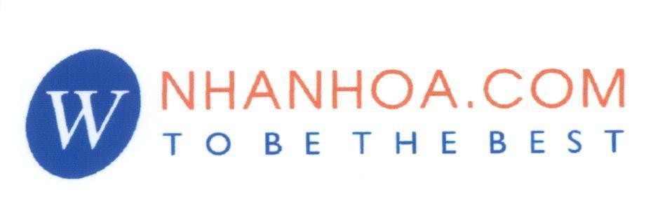 Mẫu nhãn hiệu NHANHOA.COM TO BE THE BEST W
