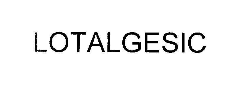 Mẫu nhãn hiệu LOTALGESIC