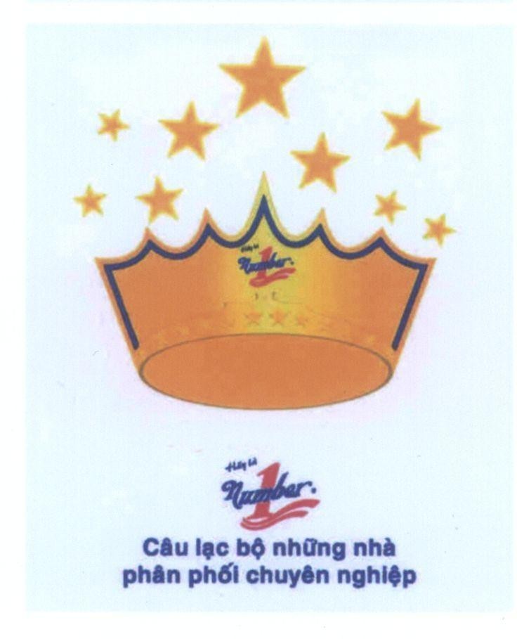 Mẫu nhãn hiệu Hãy là Number 1 Câu lạc bộ những nhà phân phối chuyên nghiệp