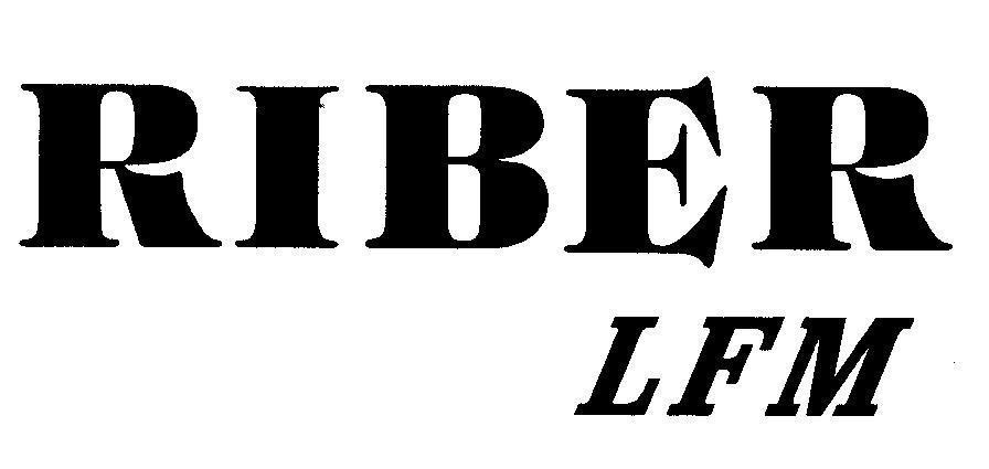 Mẫu nhãn hiệu RIBER LFM