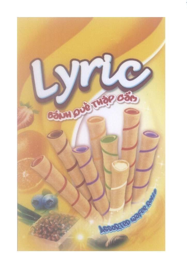 Mẫu nhãn hiệu LYRIC Bánh Quế Thập Cẩm Assorted wafer rolls