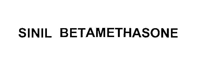 Mẫu nhãn hiệu SINIL BETAMETHASONE