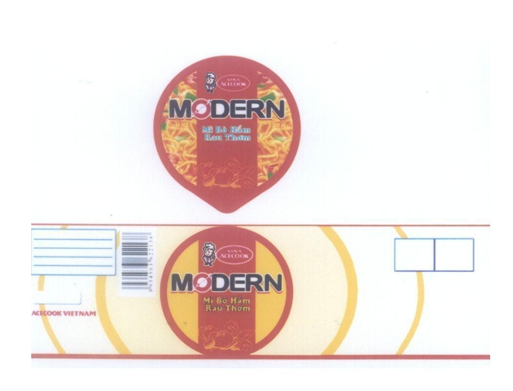Mẫu nhãn hiệu VINA ACECOOK MODERN Mì bò hầm rau thơm