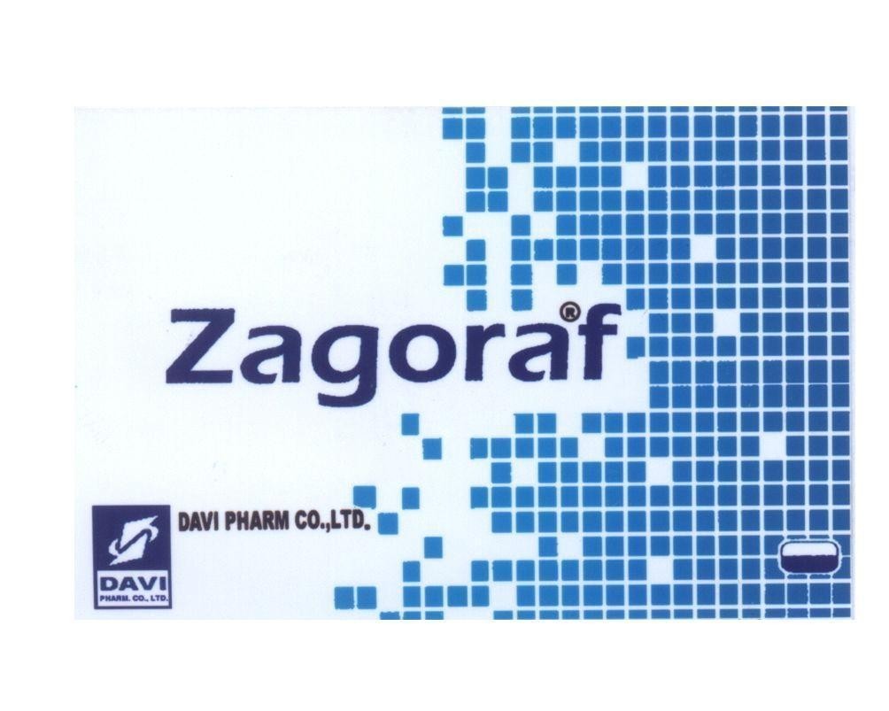 Mẫu nhãn hiệu Zagoraf DAVI PHARM CO., LTD.