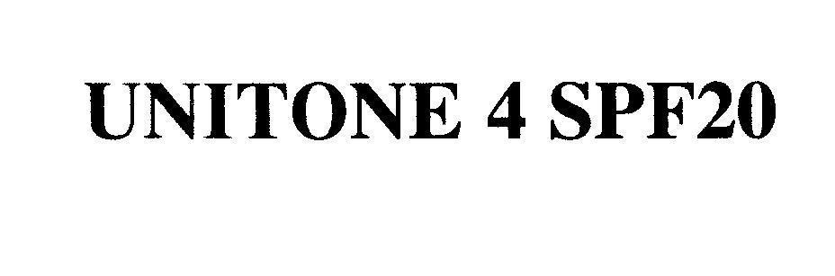 Mẫu nhãn hiệu UNITONE 4 SPF20