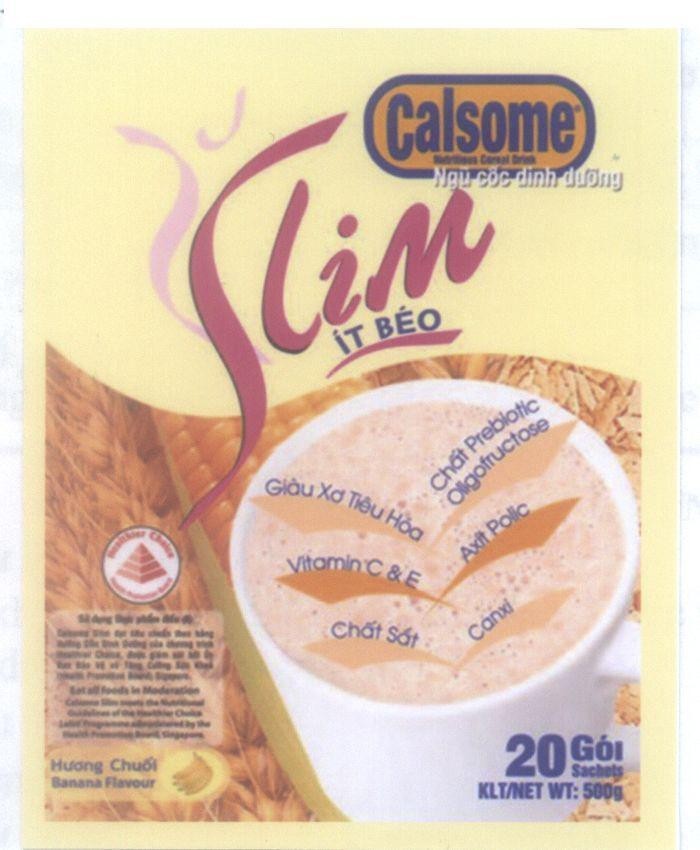 Mẫu nhãn hiệu Calsome Ngũ cốc dinh dưỡng Drink Slim ít béo Nutritious Cereal