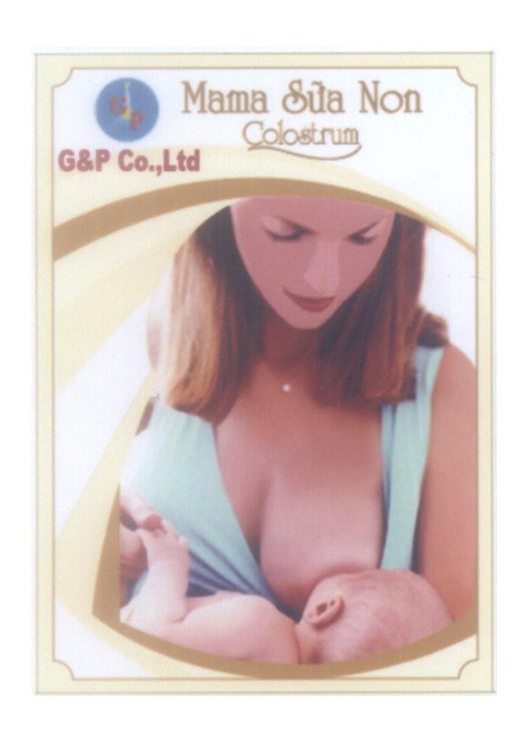 Mẫu nhãn hiệu Mama Sữa Non Colostrum GP G&P Co., Ltd