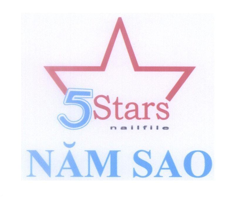 Mẫu nhãn hiệu NĂM SAO 5 Stars nailfile