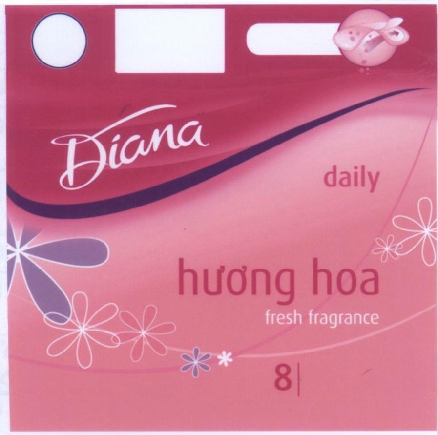Mẫu nhãn hiệu Diana daily hương hoa fresh fragrance 8