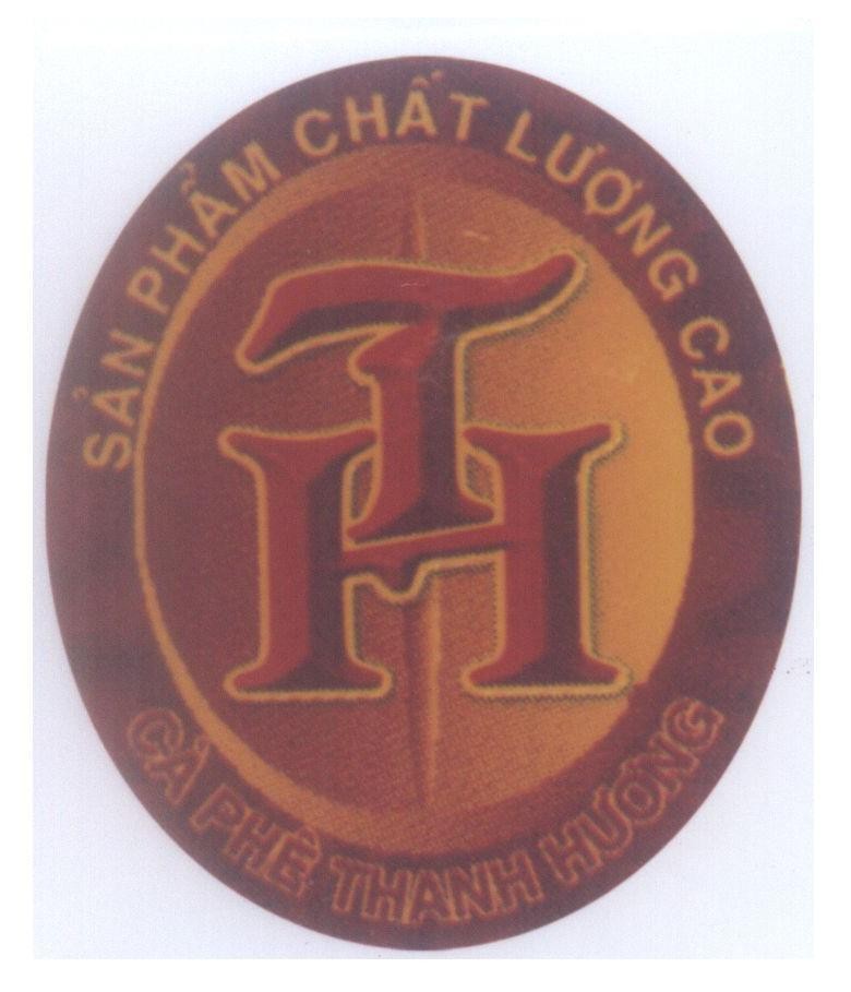 Mẫu nhãn hiệu T H Sản Phẩm Chất Lượng Cao Cà Phê Thanh Hương