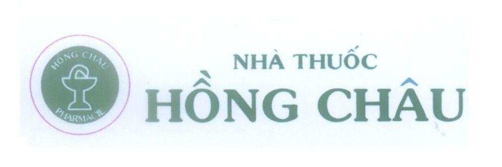 Mẫu nhãn hiệu Nhà Thuốc Hồng Châu PHARMACIE