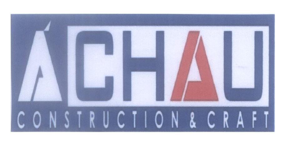 Mẫu nhãn hiệu á CHAU CONSTRUCTION & CRAFT