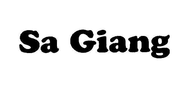 Mẫu nhãn hiệu Sa Giang