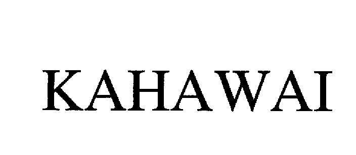 Mẫu nhãn hiệu KAHAWAI