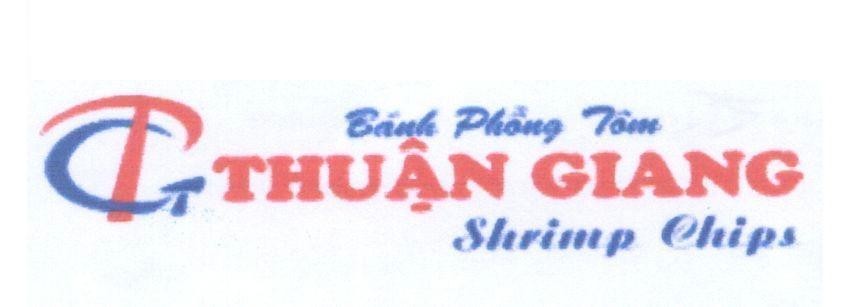 Mẫu nhãn hiệu T G Bánh phồng tôm Thuận Giang Shrimp chips