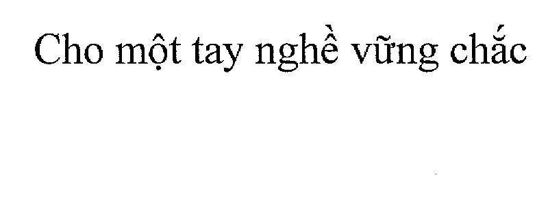 Mẫu nhãn hiệu Cho một tay nghề vững chắc