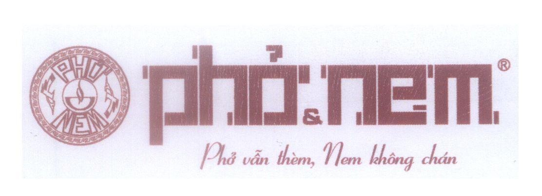 Mẫu nhãn hiệu Phở Nem Phở & Nem Phở vẫn thèm, nem không chán