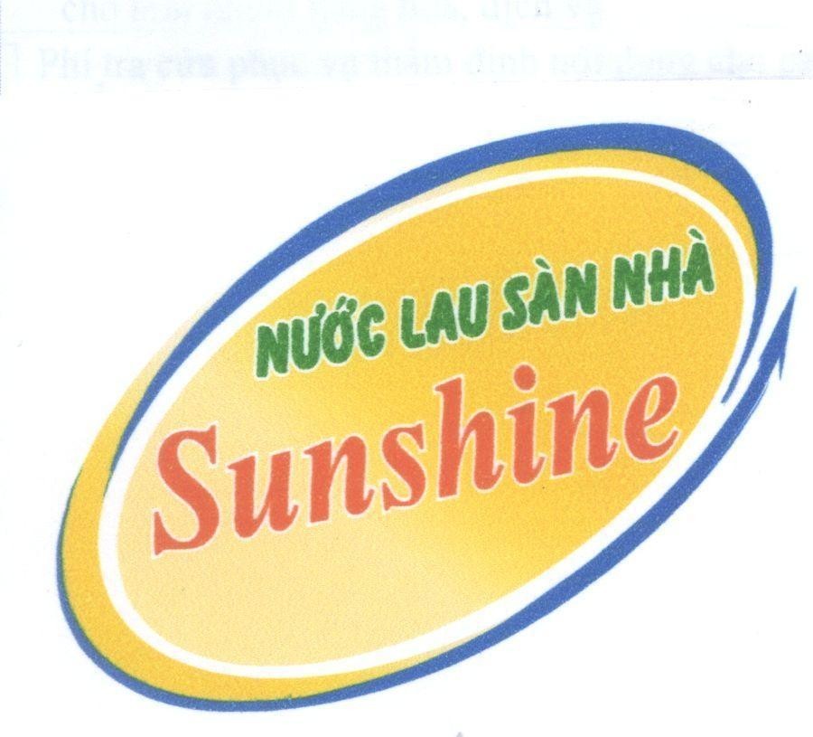 Mẫu nhãn hiệu Nước Lau Sàn Nhà Sunshine