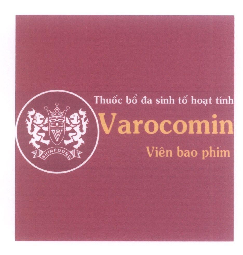 Mẫu nhãn hiệu V SHINPOONG Varocomin Thuốc bổ đa sinh tố hoạt tính Viên bao phim