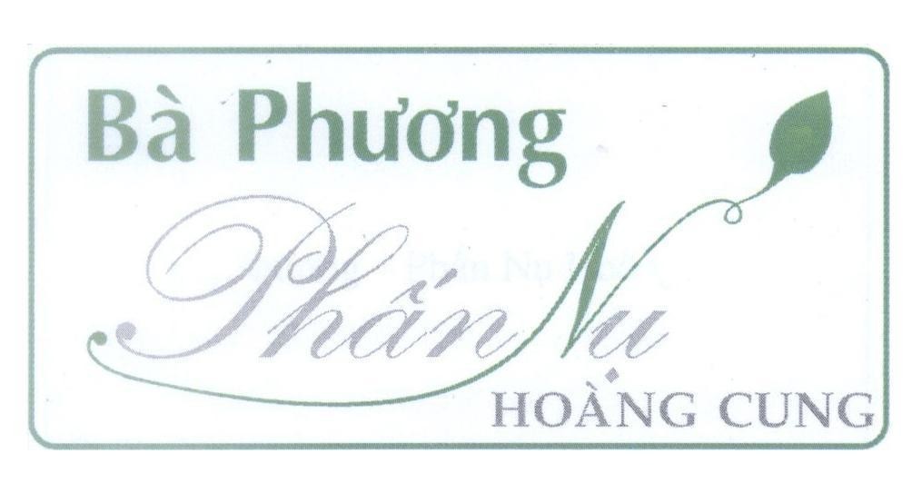 Mẫu nhãn hiệu Bà Phương Phấn Nụ Hoàng Cung