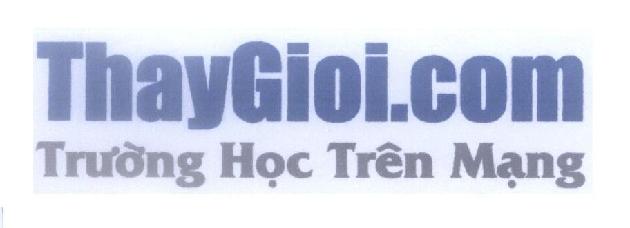 Mẫu nhãn hiệu ThayGioi.com Trường Học Trên Mạng