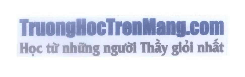 Mẫu nhãn hiệu TruongHocTrenMang.com Học từ những người thầy giỏi nhất