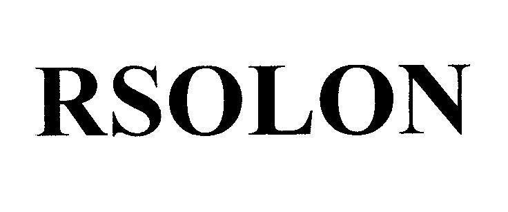 Mẫu nhãn hiệu RSOLON