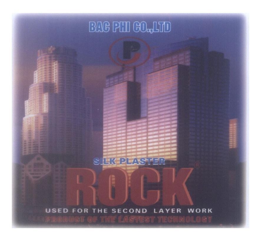 Mẫu nhãn hiệu BAC PHI ROCK CO., LTD P SILK PLASTER USED FOR THE SECOND LAYER WORK
