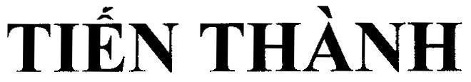 Mẫu nhãn hiệu Tiến Thành