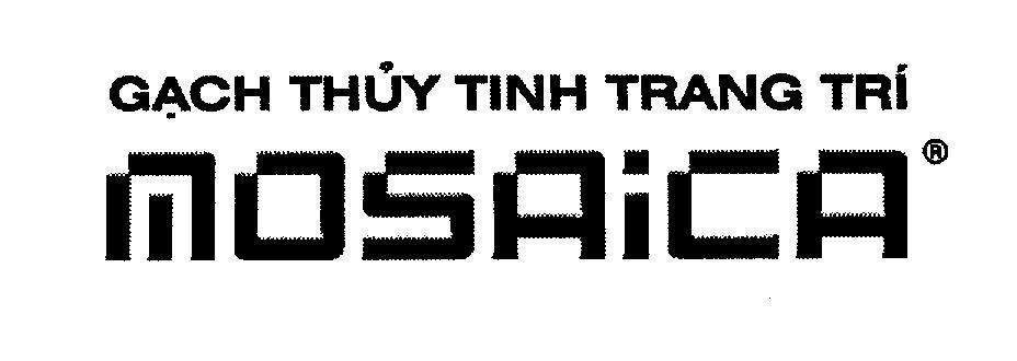 Mẫu nhãn hiệu Gạch thuỷ tinh trang trí MOSAICA