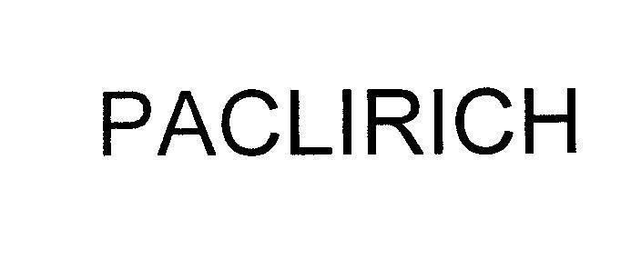 Mẫu nhãn hiệu PACLIRICH