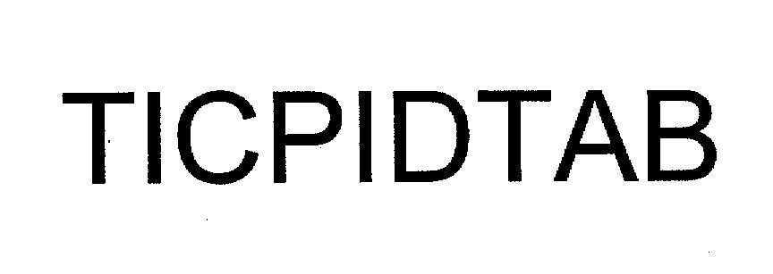 Mẫu nhãn hiệu TICPIDTAB