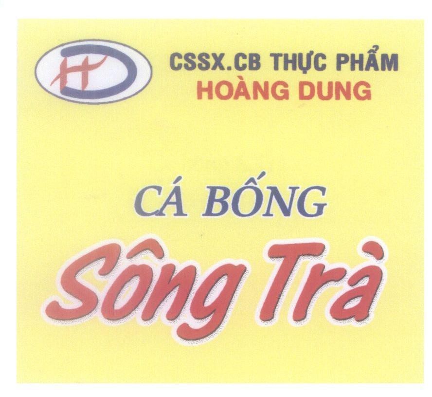 Mẫu nhãn hiệu Cá Bống Sông Trà HD CSSX.CB Thực Phẩm Hoàng Dung