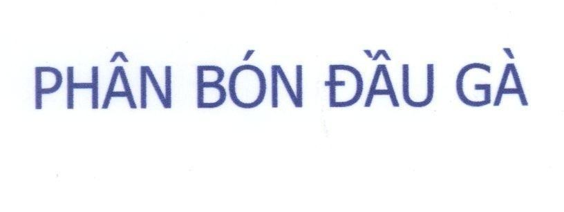 Mẫu nhãn hiệu Phân Bón Đầu Gà