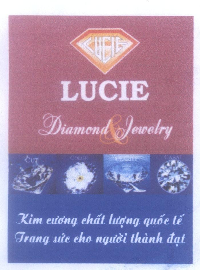 Mẫu nhãn hiệu LUCIE Diamond & Jewelry Kim cương chất lượng quốc tế Trang sức cho người thành đạt Cut Color Clarity Carat