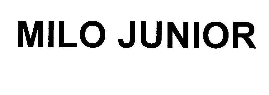 Mẫu nhãn hiệu MILO JUNIOR