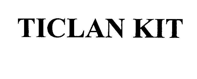 Mẫu nhãn hiệu TICLAN KIT