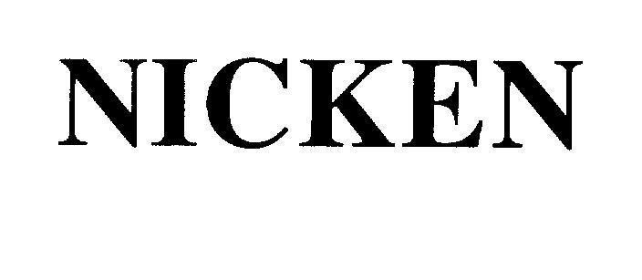 Mẫu nhãn hiệu NICKEN