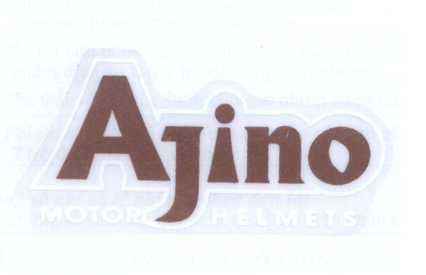 Mẫu nhãn hiệu Ajino MOTOR HELMETS