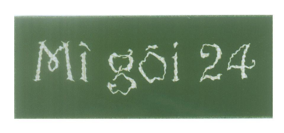 Mẫu nhãn hiệu Mì gói 24