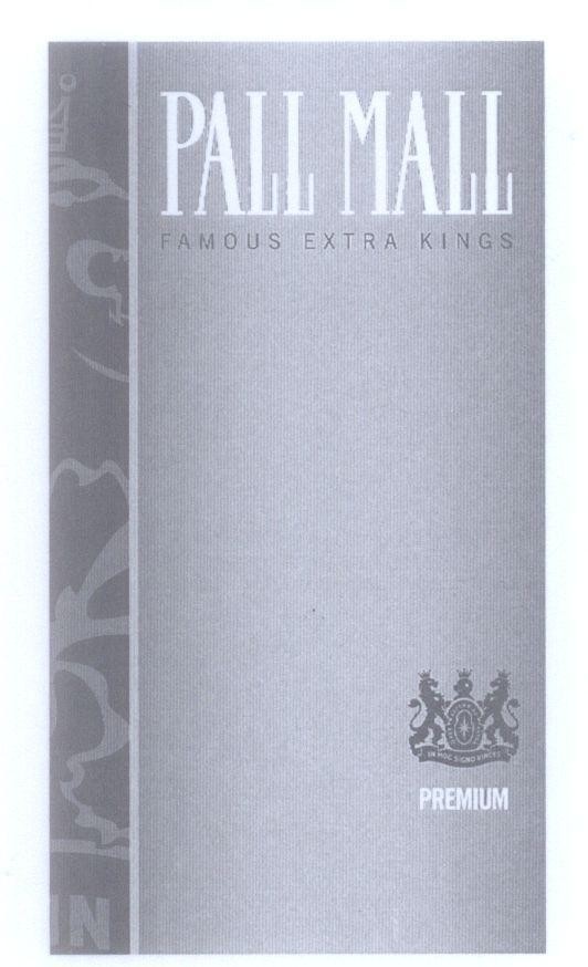 Mẫu nhãn hiệu PALL MALL FAMOUS EXTRA KINGS PREMIUM
