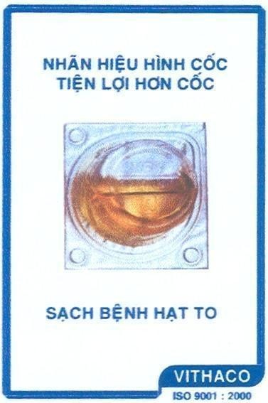 Mẫu nhãn hiệu Nhãn Hiệu Hình Cốc Tiện Lợi Hơn Cốc Sạch Bệnh Hạt To VITHACO